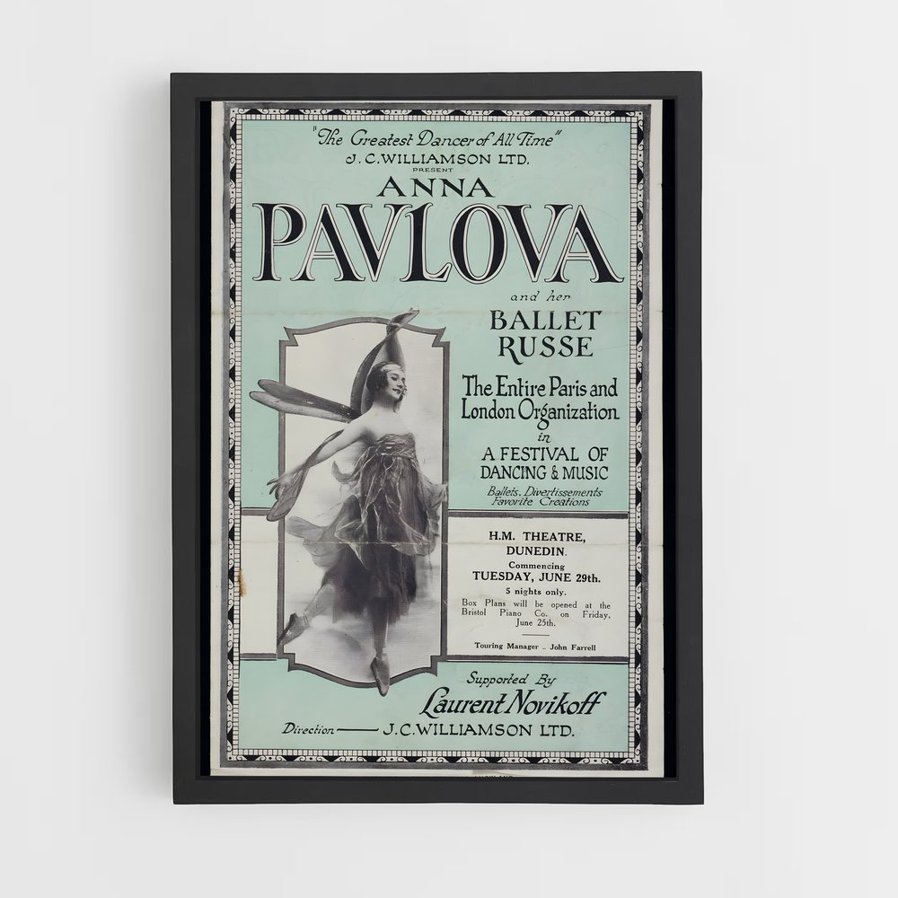 Poster Anna pavlova Royal – affiche Danse (vue 2)